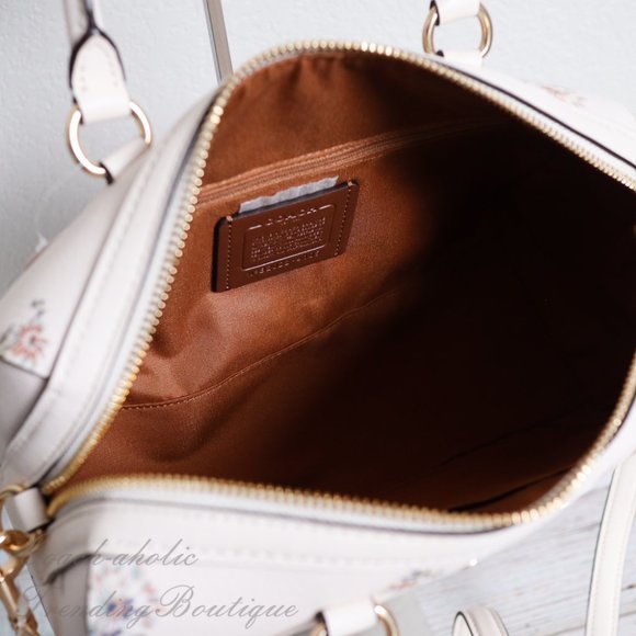 NWT Coach Dandelion Floral Print Rowan Satchel - Picture 12 of 13